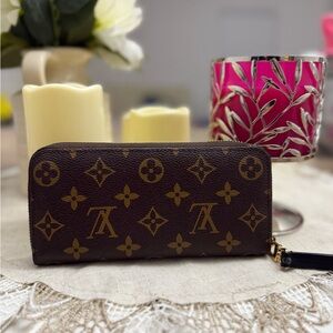 Louis Vuitton Brown Monogram Zip Wallet